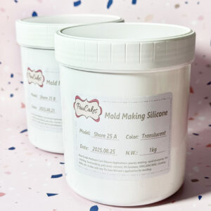 Caucho de Silicona Platino dureza 25 TRANSPARENTE x2 kilos