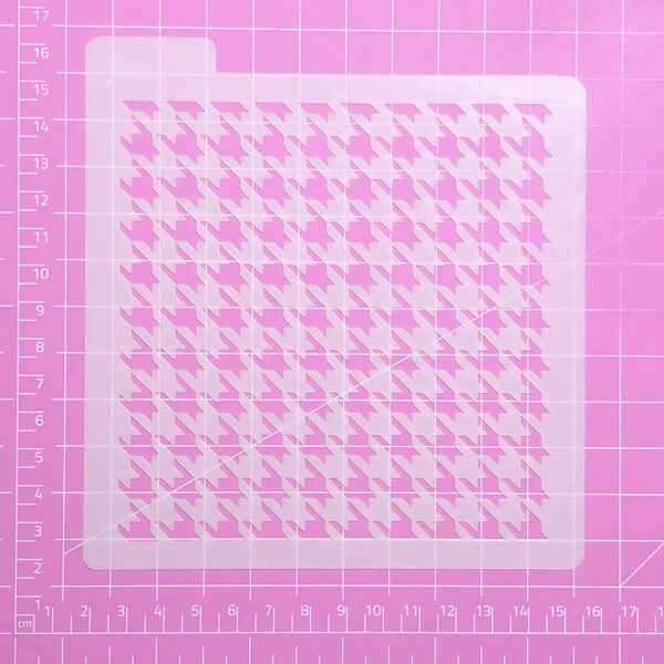 Stencil Fondo Houndstooth