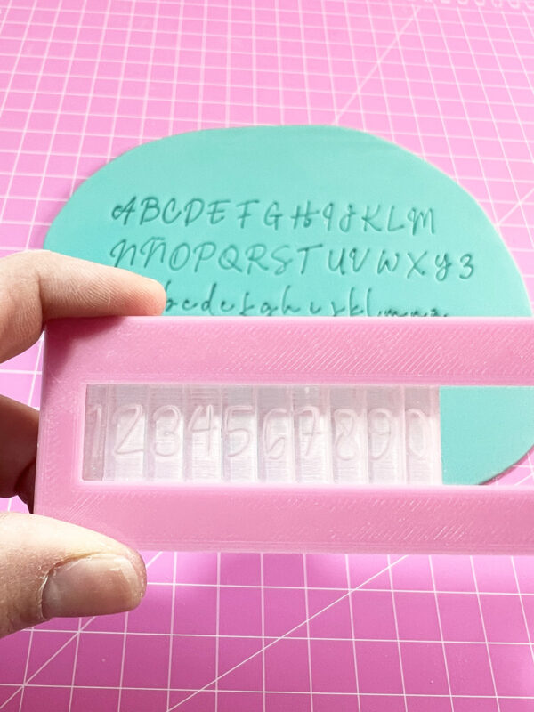Mini Lettering cursiva y números con Aplicador y Caja Organizadora / letras abecedario - Imagen 6