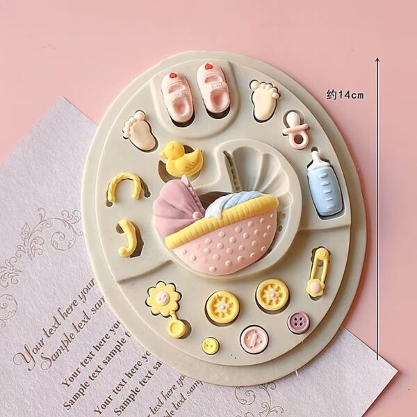 Molde de Silicona Baby Shower