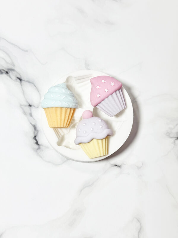 Molde de Silicona Cupcakes x3