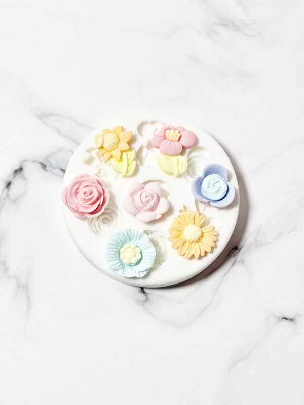 Molde de Silicona Flores Miniatura (Modelo C)