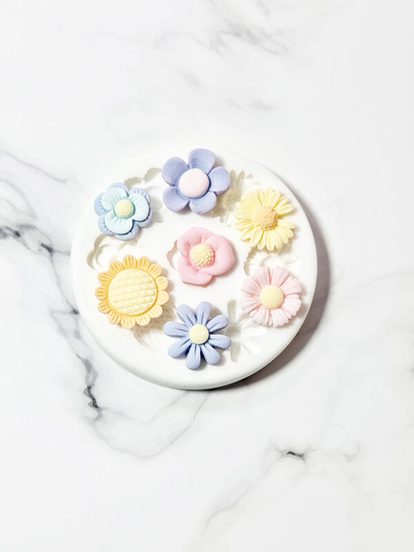 Molde de Silicona Flores Miniatura (Modelo B)
