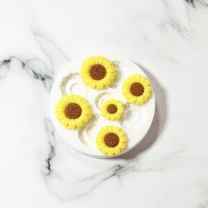 Molde de Silicona Margaritas y Girasoles x5
