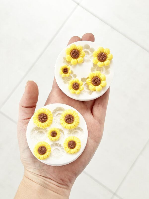 Molde de Silicona Florcitas Lindas x5 - Imagen 3