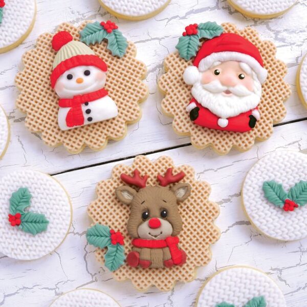 Molde de Silicona Trio Navidad