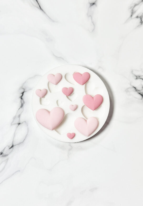 Molde de Silicona Corazones