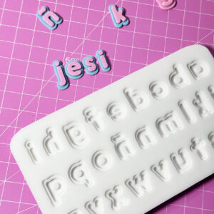 Molde de Silicona Abecedario Letras doble color