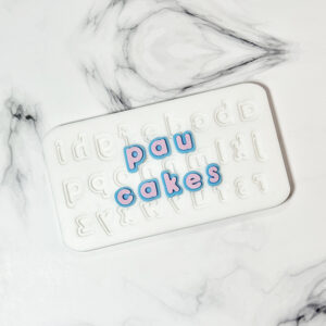 Molde de Silicona Abecedario Letras doble color mini