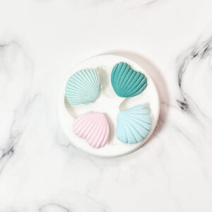 Molde de Silicona Conchas de Mar x4