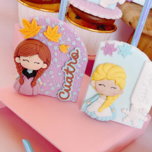 Molde de Silicona Frozen Elsa y Anna