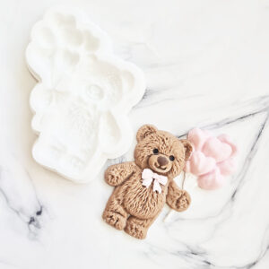 Molde de Silicona Osito con Globos