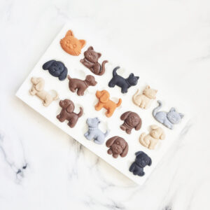 Molde de Silicona Perritos y Gatitos