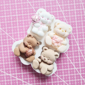 Molde de Silicona Ositos Románticos