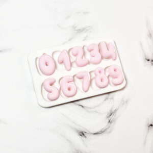 Molde de Silicona Números Bubblegum