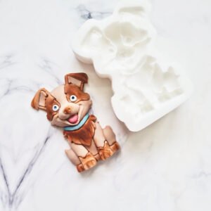 Molde de Silicona Perro Sentado