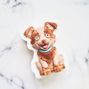 Molde de Silicona Perro Sentado